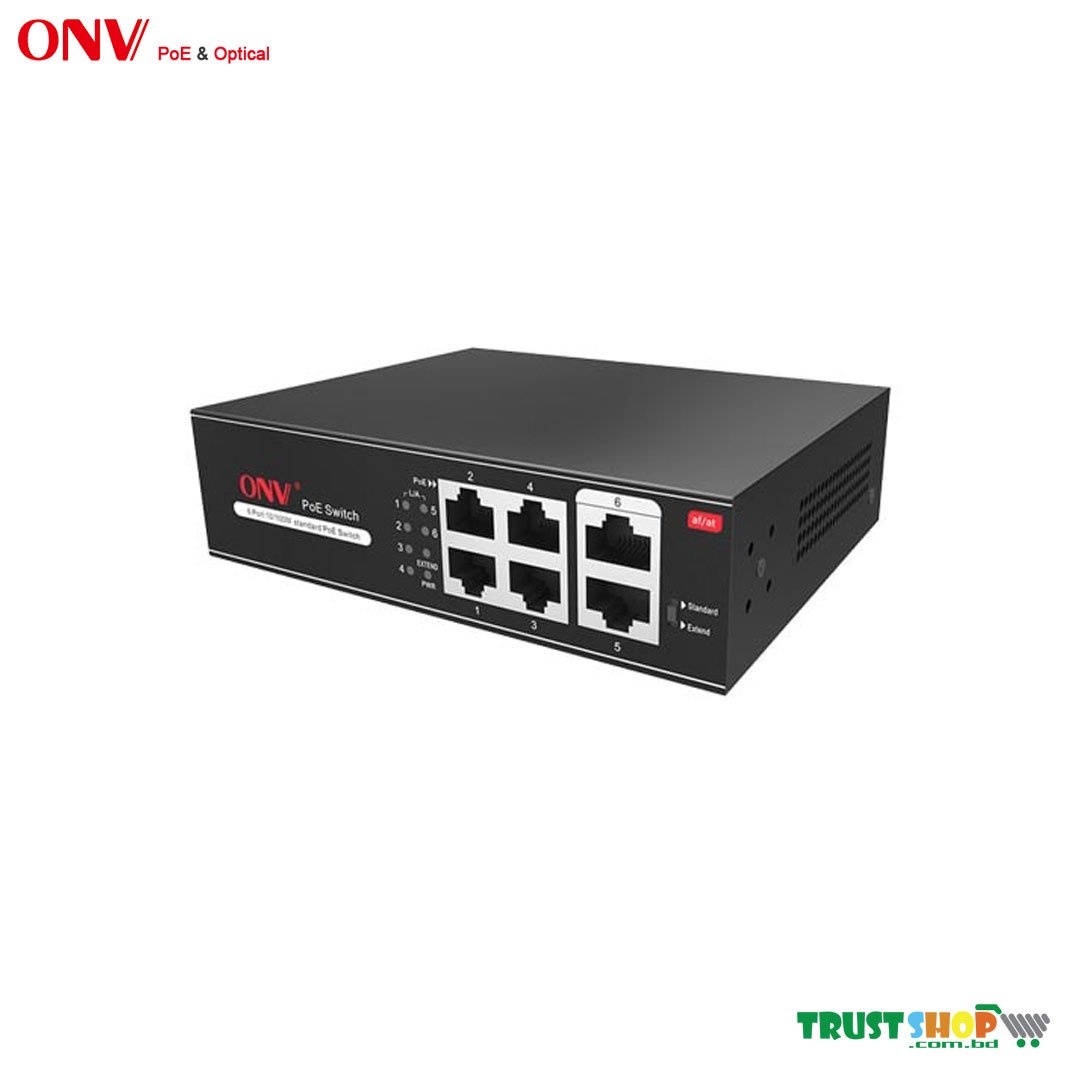 ONV-H1064PLS 6-port PoE switch