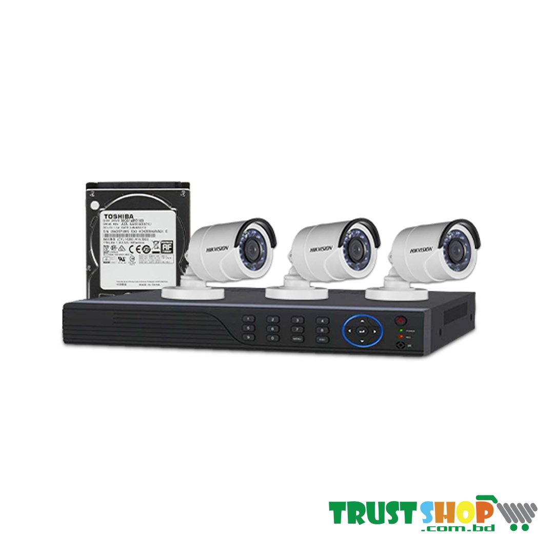  HIKVISION 3 unit 1080P night vision security cc camera Package HIKVISION 3 unit 1080P night vision security cc camera Package
