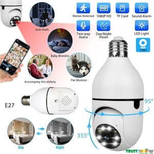 Panorama E27 Wi-Fi IP Camera Bulb