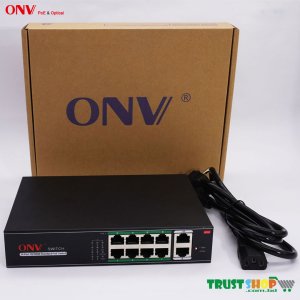 ONV-H1108PLS 10-port PoE switch 10m/250m transmission