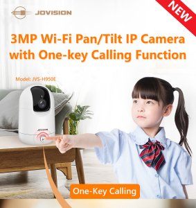 JVS-H950E 3.0MP Wi-Fi Pan/Tilt Network Camera