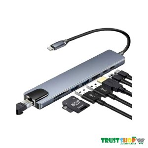 Type C 8 In 1 Multiport 4K HDMI Convertor