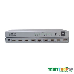 DTech DT 7148B 4K 1 To 8 HDMI Splitter
