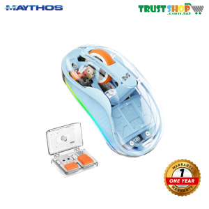 MAYTHOS MT333 Wireless & Bluetooth Mouse – Multi-Device Connectivity with USB & Type-C Support