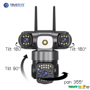 V380 PRO 3 Lens CCTV Outdoor Waterproof Night Vision PTZ Camera