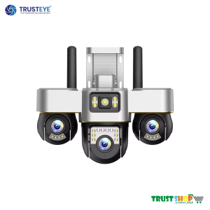 V380 New 3 Lens Move & 3 Screen WiFi Camera – Full Coverage Smart Security - Trust Eye